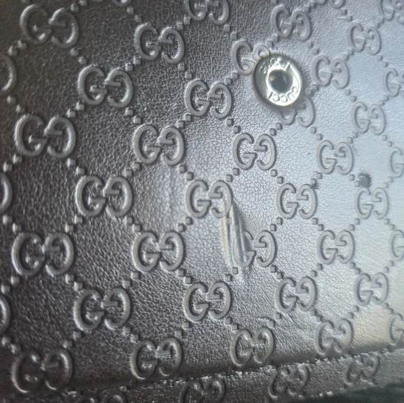 GUCCI Brown GG Logo Tri-Fold Sunglass Glasses Case Collapsible Protective Travel - Picture 8 of 10